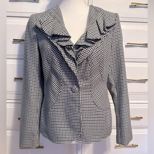 NWOT Saks Fifth Avenue Women's Stylish Houndstooth Blazer - Size S